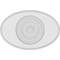 Ekena Millwork Standard Dalton Bullseye Rosette with Beveled Edge, 7"W x 4 3/4"H x 1"P ROSP070X048X100DAL03 - alternate 3
